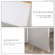 180° Rotating Home Office Corner Desk Storage Shelf Cabinet White