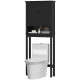 3-Tier Over Toilet Storage Unit Washing Machine Cabinet Dryer Cabinet with Adjustable Shelf for Bathroom, Laundry