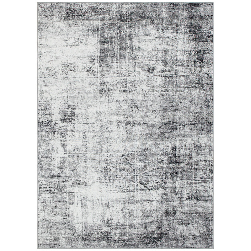 Area Rug for Living Room 9x12, Modern Abstract Machine Washable Rug, Non-Slip Carpet for Bedroom, Dining Room, Grey