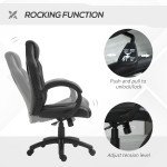Racing Gaming Chair Office Chair Computer Desk Gamer Chair with Swivel Wheels, Padded Headrest, Tilt Function, Black