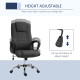 High Back Office Chair, Height Adjustable Computer Desk Chair with Swivel Wheels and Tilt Function, Charcoal Grey