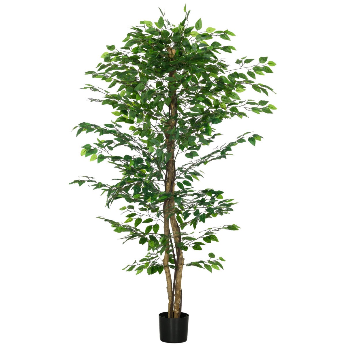 6ft Artificial Trees Ficus, Indoor Fake Plant with Pot, for Home Decor