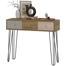 Narrow Console Table with Drawers, 35