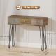 Narrow Console Table with Drawers, 35