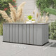 Outdoor Storage Box Large Capacity Deck Box with Lockable Lid Gas Struts for Patio Garden 125.5 gal Grey
