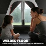 Camping Tent for 6-8 Man with 2000mm Waterproof Rainfly and Carry Bag for Fishing Hiking Festival, Dark Grey