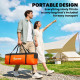 5-6 Person Family Tent, Outdoor Camping Tent with Lighting Hook, Carrying Bag for Camping, Hiking and Travelling Orange