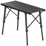 Folding Picnic Table Heavy Duty Camping Table with Removable Plates Non-slip Feet for Outdoor BBQ