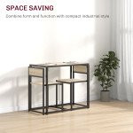 Dining Table Set, Industrial Dining Set for 2, Kitchen Table and Chairs for Small Space, Dining Room Table with Chairs