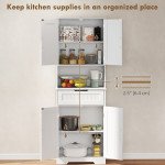 Kitchen Buffet with Hutch, 68