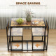 Dining Table Set, Industrial Dining Set for 2, Kitchen Table and Chairs for Small Space, Dining Room Table with Chairs