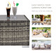 Rattan Garden Coffee Table, 25.6
