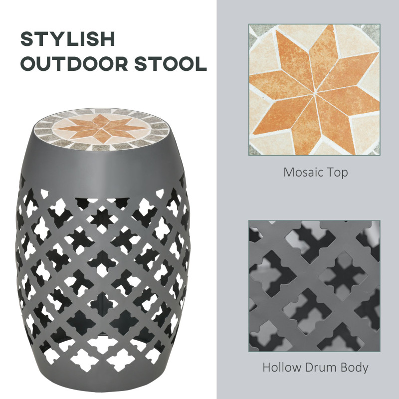 Ceramic Decorative Garden Stool, 12