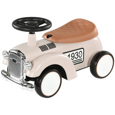 Ride-On Sliding Classic Car for Toddlers, Foot-to-Floor Slider with Under-Seat Storage, Ages 18–36 Months, Cream White