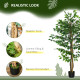 Set of 2 5ft Artificial Trees Ficus, Indoor Fake Plants with Pot, for Home Decor