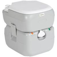 Porta Potty, 5.8 Gallon Portable Toilet with Level Indicator and Anti-Leak Pump for Camping, Boating, Hiking, Travel, RV