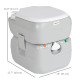 Porta Potty, 5.8 Gallon Portable Toilet with Level Indicator and Anti-Leak Pump for Camping, Boating, Hiking, Travel, RV