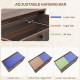 2 Drawer File Cabinet, Lockable Filing Cabinet with Adjustable Hanging Bar for Letter, A4 and Legal Size, Brown