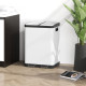 Kitchen Garbage Bin, 2 x 7.9 Gal (2 x 30 L) Trash Can, Soft-Close Garbage Can with Removable Inner Buckets, White