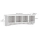 Coat Rack Wall Mount with Shelf, 28
