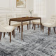 Area Rug for Living Room 8x10, Modern Abstract Machine Washable Rug, Non-Slip Carpet for Bedroom, Dining Room, Grey