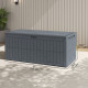 100 Gallon Resin Deck Box Waterproof Storage