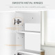 Bathroom Mirror Cabinet, Wall-Mounted Storage Organizer with Double Doors, Adjustable Shelf, White