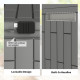 30 Gallon Resin Deck Box, Lockable Outdoor Storage Box, Splash-Resistant & UV Resistant Patio Storage Container
