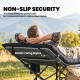 Sleeping Mat, Camping Mattress Pad with Elastic Straps, Black