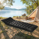 Sleeping Mat, Camping Mattress Pad with Elastic Straps, Black