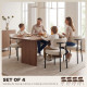 4 Pieces Kitchen Chairs, Modern Dining Chairs w/ Berber Fleece Upholstery and Steel Legs for Living Room, Beige