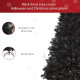 7ft Artificial Christmas Tree Holiday Home Indoor Decoration with Automatic Open, Black