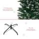 6FT Artificial Snow Dipped Christmas Tree Xmas Pencil Tree Holiday Home Indoor Decoration with Foldable Black Stand, Green