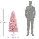 5FT Pencil Christmas Tree, Artificial Christmas Tree with Automatic Open for Home Party, Pink