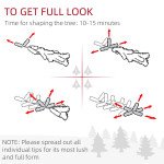 5FT Pencil Christmas Tree, Artificial Christmas Tree with Automatic Open for Home Party, Pink