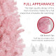 5FT Pencil Christmas Tree, Artificial Christmas Tree with Automatic Open for Home Party, Pink