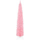 9ft Christmas Tree with Colourful DIY Synchronized LEDs, Hinged Pencil Xmas Tree with Remote, Daily Timer, White