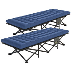 Set of 2 Camping Cot with Soft Pad, 32