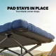Set of 2 Camping Cot with Soft Pad, 32" Extra Wide Folding Cots with Non-Slip Feet and Carry Bag, Blue