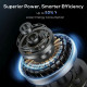 28dB Tower Fan with 12 Speeds and 4 Modes, Standing Floor Fan with 80° Oscillating, 12H Timer, Black