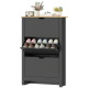 Shoe Storage Cabinet with 3 Flip Drawers and Adjustable Shelves for 18 Pairs of Shoes, Black