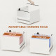 2 Drawer File Cabinet with Lock, Vertical Filing Cabinet with Adjustable Hanging Bars for A4 and Letter Size, White