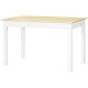 Kitchen Table, Dining Table for 4 to 6 People, 46.9" W x 27.6" D x 29.5" H, Oak