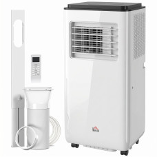 8,000 BTU Moible Air Conditioner 345 Sq. Ft., Dehumidifier Fan Auto Sleep with 24H Timer On/Off, Window Kit, White