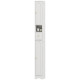 Tall Bathroom Cabinet, Modern Slim Bathroom Storage with Arched Doors, Drawer and Open Shelf, Narrow Storage, White