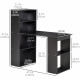 Modern Computer Desk with Storage Shelves, 47