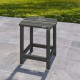 Outdoor Side Table, Adirondack Patio End Table for Garden, Pool, Backyard, Lawn, Beach, Indoor and Outdoor, Grey