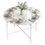 Folding Dining Table for 3-6 People, 47