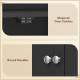 65" Kitchen Cabinet, Kitchen Pantry Cabinet with 4 Doors and 16 Door Shelves for Dining Room, Black