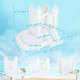 Qaba Inflatable Bouncy Castle for Kids, 3-in-1 White Bounce House with Slide, Ball Pit and 370W Blower, White